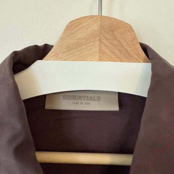 Fear Of God Essentials Full ZIp Oversized Jacket Purple Medium - Picture 3 of 6